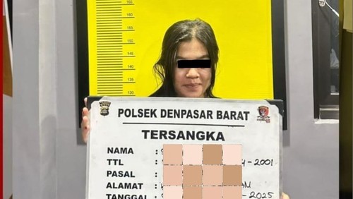 PSK di Denpasar, Bali, berinisial SA ditangkap Polsek Denpasar Barat akibat mencuri motor pelanggannya. (Dok. Polsek Denpasar Barat)