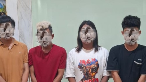 Satresnarkoba Polresta Mataram mengamankan priaLombok Tengah usai pesta sabu. Dua diantaranya pasangan sesama jenis.