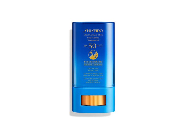Shiseido Clear Stick UV Protector WetForce SPF 50+.