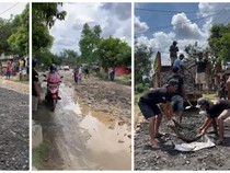 Lampung Gandeng Tiongkok Luncurkan Satelit, Warga: Benerin Jalan Rusak Dulu