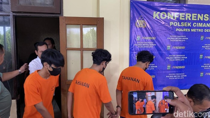 3 Pelaku begal di Depok ditangkap. (Devi/detikcom)