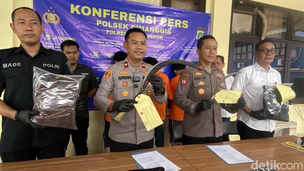 3 Pelaku begal di Depok ditangkap. (Devi/detikcom)