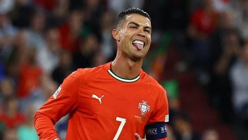 Soccer Football - Nations League - Semi Final - Germany v Portugal - Allianz Arena, Munich, Germany - June 4, 2025 Portugals Cristiano Ronaldo reacts REUTERS/Kai Pfaffenbach