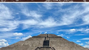 Piramida Matahari di Teotihuacan, Meksiko. 1900 vs. 2023 Foto: Boredpanda