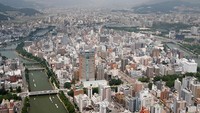 Hiroshima, Jepang. 1945 vs. 2006 Foto: Boredpanda