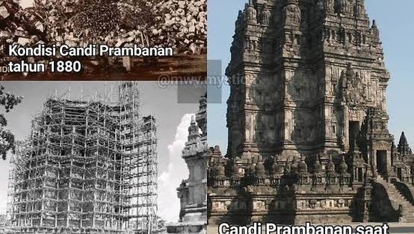 Before-After Reruntuhan Bersejarah, Ada Hiroshima-Borobudur