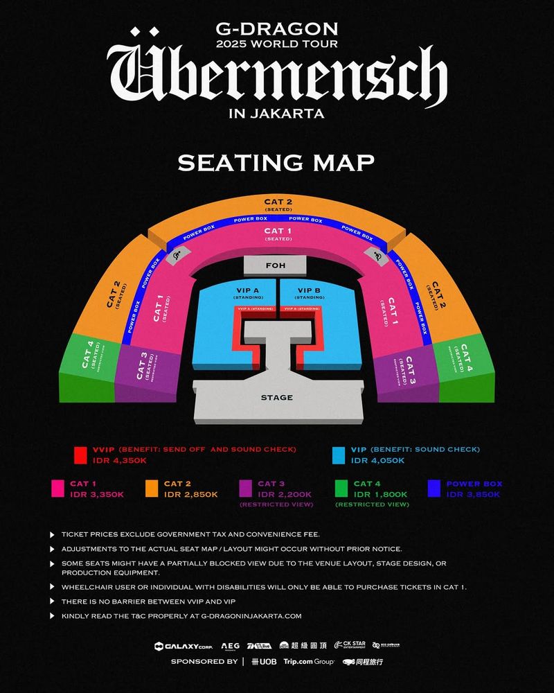 Konser G-Dragon 2025 World Tour Übermensch Jakarta.
