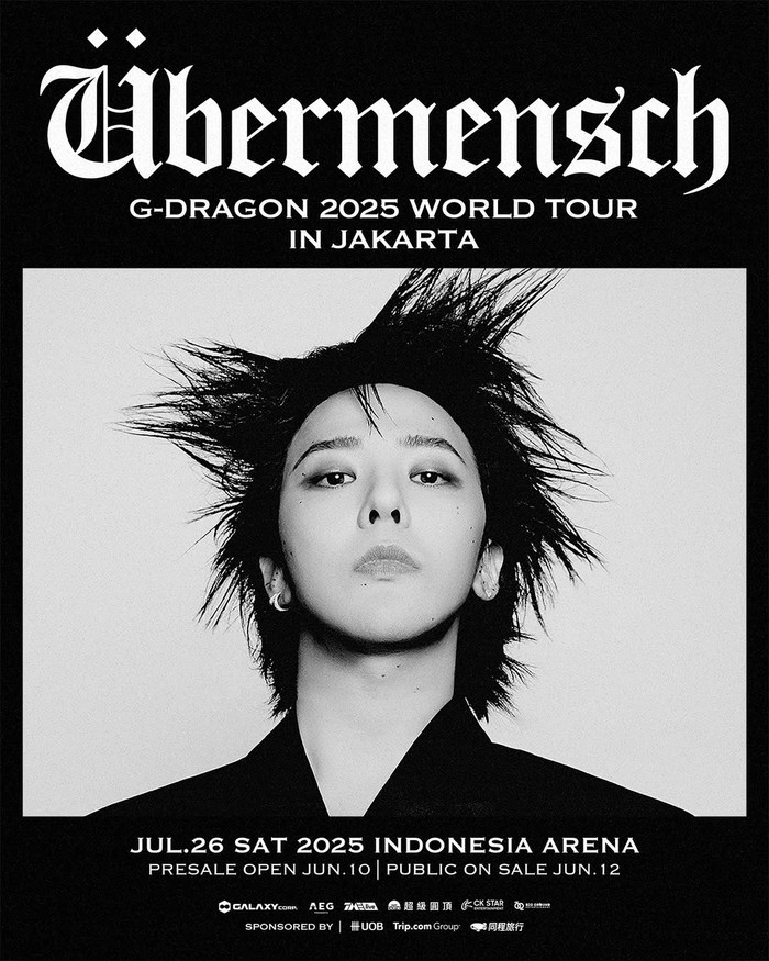 G-Dragon Konser G-Dragon 2025 World Tour Γbermensch Jakarta.
