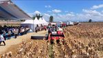 Gaya Prabowo, Turun Lapangan Panen Jagung