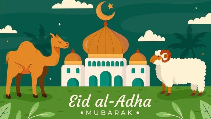 ILUSTRASI HARI RAYA IDUL ADHA.