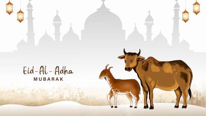 ILUSTRASI HARI RAYA IDUL ADHA.