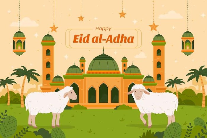 ILUSTRASI HARI RAYA IDUL ADHA.