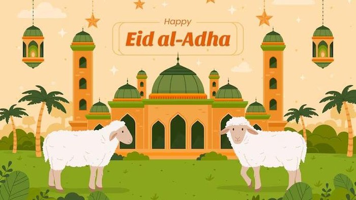 ILUSTRASI HARI RAYA IDUL ADHA.