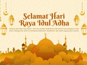 55+ Ucapan dan Twibbon Idul Adha 2025 Terbaru untuk Medsos, Yuk Bagikan!