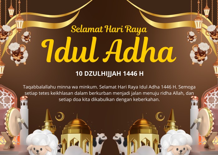Kartu Ucapan Idul Adha 2025