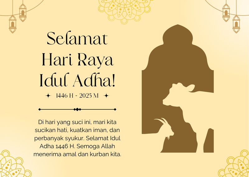 Kartu Ucapan Idul Adha 2025
