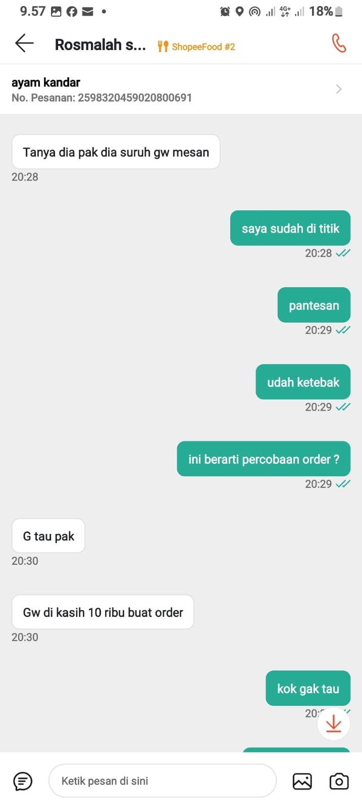 Kronologi Ojol Dapat Orderan Makanan dari Resto Fiktif, Isinya Batu!