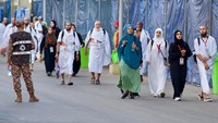 Para jemaah akan menginap di Mina dalam rangka melaksanakan ibadah mabit atau bermalam, sebelum menuju puncak haji di Arafah. (REUTERS/SAUDI PRESS AGENCY)  