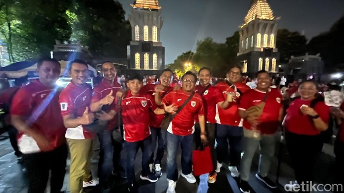 Para supporter Timnas yakin bisa menang melawan China di GBK. (Rumondang/detikcom)