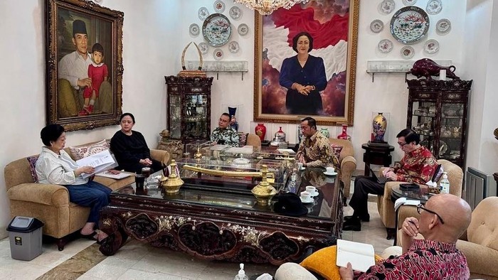 Pertemuan Ketua Harian Gerindra Sufmi Dasco Ahmad dan Ketua Umum PDIP Megawati Soekarnoputri. (dok. IG Dasco).