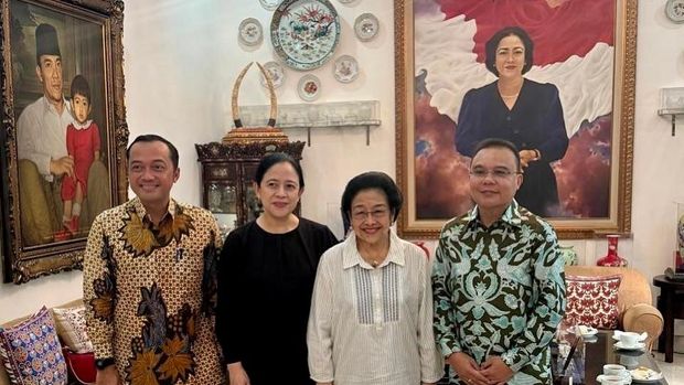 Pertemuan Ketua Harian Gerindra Sufmi Dasco Ahmad dan Ketua Umum PDIP Megawati Soekarnoputri. (dok. IG Dasco).