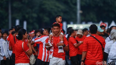 Potret Garuda Cilik Ikut Merahkan GBK