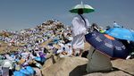 Potret Jemaah Haji Padati Jabal Rahmah