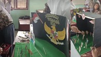 Tak hanya berupa catatan, siswa di SMAN 1 Pulau Rakyat juga bersemangat membuat tugas menjadi sebuah miniatur. Dengan media pembelajaran kreatif, Uul menyebut siswa semakin mudah memahami pembelajaran. Foto: Uul Siagian