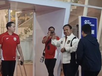 Video: Gaya Prabowo Tiba di GBK, Nonton Langsung Indonesia Vs China