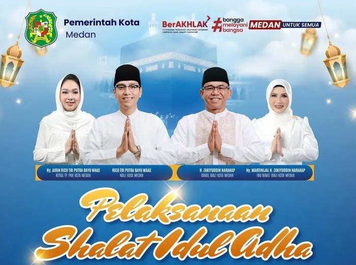Salat Idul Adha Pemkot Medan digelar di Lapangan Merdeka Medan