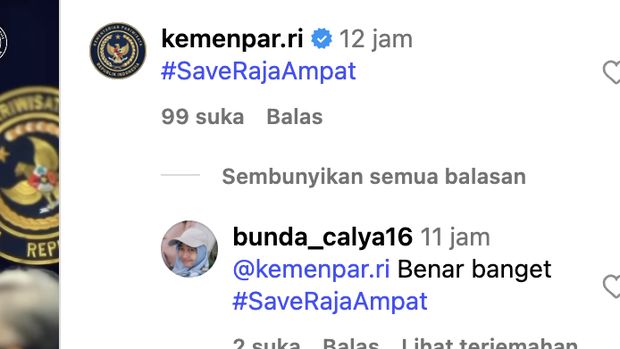 Saverajaampat Trending di Sosmed