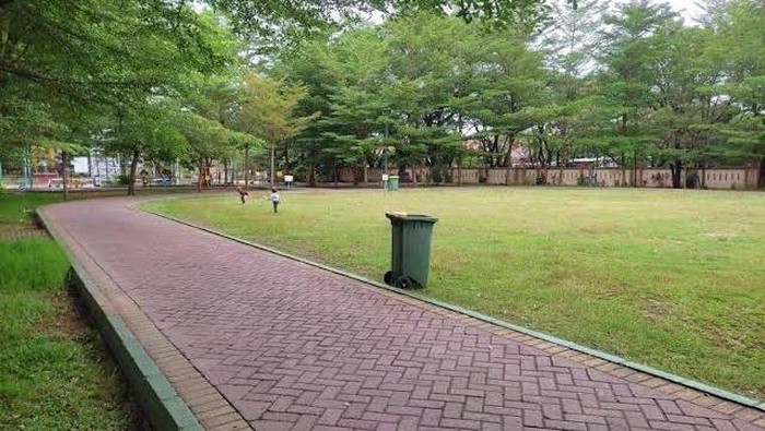 Taman Pakui Makassar yang berada di kawasan kantor Dispekimtan Sulsel.