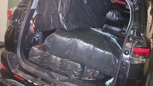 Tumpukan ganja 248 kg yang digagalkan Polisi. (Dok. ist)
