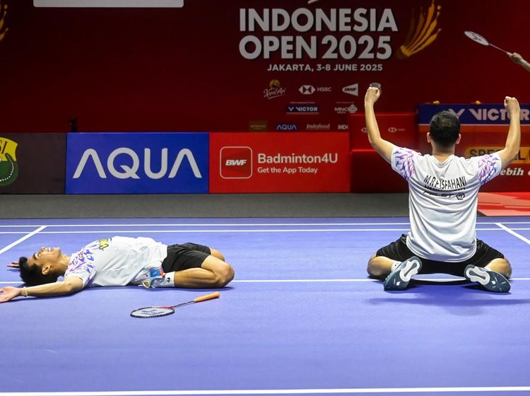 Duel Sengit Lawan Malaysia, Sabar/Reza ke Semifinal Indonesia Open 2025