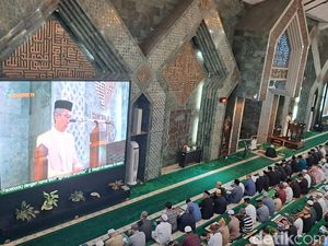 Khotbah Idul Adha di Masjid Al Markaz Makassar, Kurban Kuatkan Kepekaan Sosial