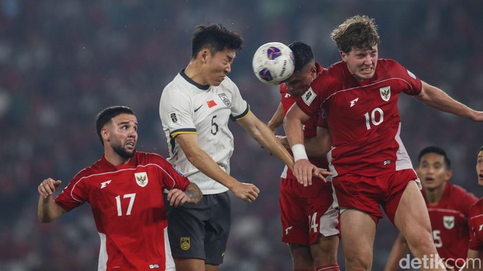 Peluang Timnas Indonesia ke Piala Dunia 2026 masih terjaga. Tambahan tiga poin didapat setelah Timnas Garuda menang 1-0 atas China dalam lanjutan kualifikasi Piala Dunia 2026 di Stadion Utama Gelora Bung Karno (SUGBK), Senayan, Jakarta, Kamis (5/6/20