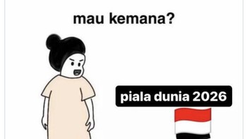 Meme Piala Dunia 2026, Indonesia segera datang. Foto: X.com