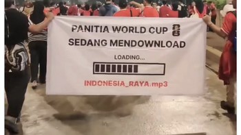 Panitia Piala Dunia 2026 otw download lagu Indonesia Raya. Foto: X.com