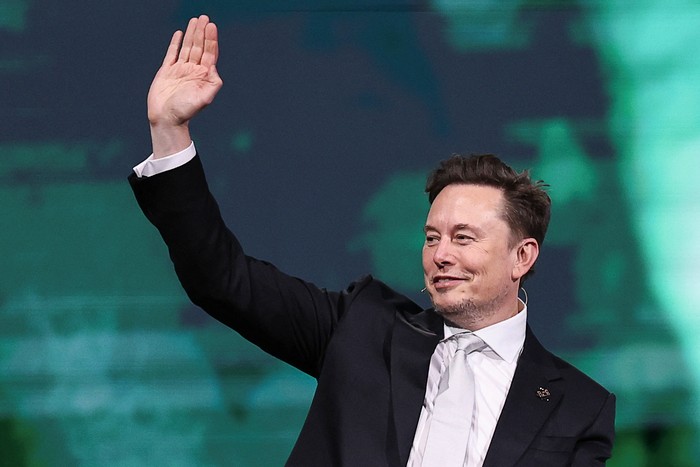 Tesla CEO Elon Musk attends the Saudi-U.S. Investment Forum, in Riyadh, Saudi Arabia, May 13, 2025. REUTERS/Hamad I Mohammed