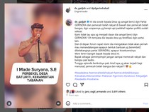 Viral Perbekel Baturiti Disentil De Gadjah gegara Ogah Teken Bansos Gerindra