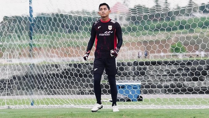 Reza Arya Pratama berlatih bersama Timnas Indonesia.