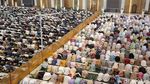 Suasana Salat Idul Adha di Masjid Al Akbar Surabaya