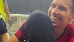 Pelukan Hangat Adiba dan Egy Maulana Usai Laga Indonesia Vs China