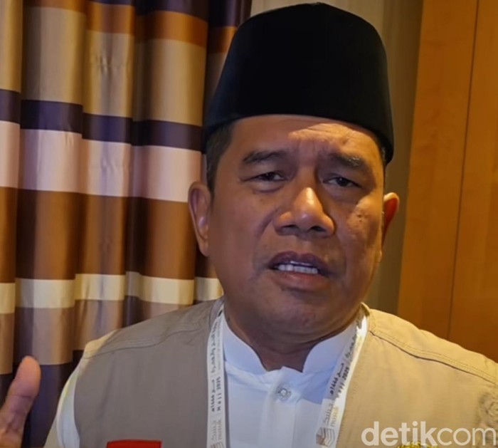 Anggota Tim Pengawas Haji DPR RI, Muslim Ayub saat ditemui di Makkah, Jumat (6/6/2025).