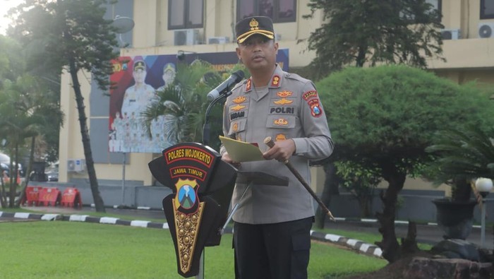 Apel pengamanan Polres Mojokerto saat Idul Adha