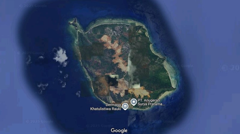 Foto Satelit Kerusakan Raja Ampat karena Tambang Nikel