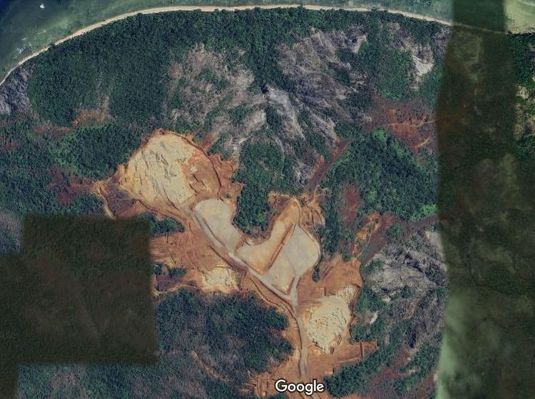 Penampakan Peta Raja Ampat yang Rusak Dikeruk Penambang