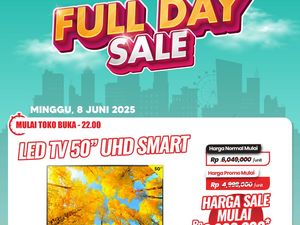 Full Day Sale Transmart Medan, Promo Harga TV LED Mulai dari Rp 4 Jutaan!