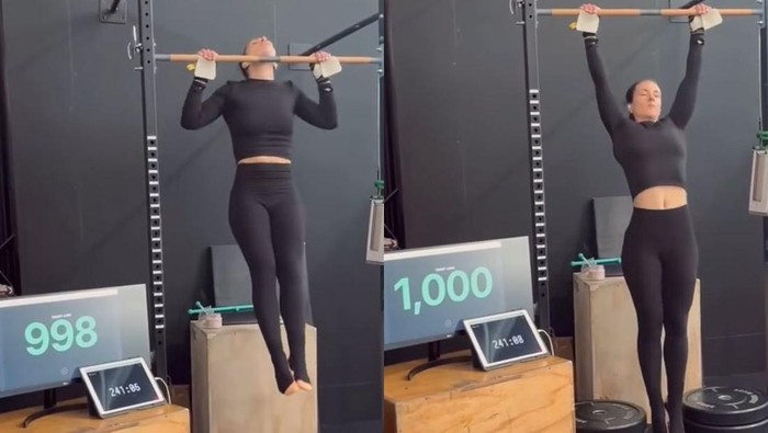 Seorang wanita Australia berusia 34 tahun, Olivia Vinson, memecahkan rekor Guinness World Records dengan melakukan 7.079 pull-up dalam 24 jam