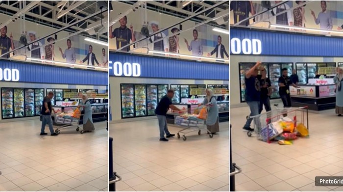 Heboh! Suami Ngamuk di Supermarket Marahi Istri yang Belanja Banyak
